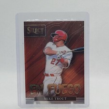 2022 Panini Select Baseball Mike Trout En Fuego