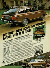 Vintage Print Ad 1979 Datsun 210 Sportwagon Economy We Are Driven Nissan Auto