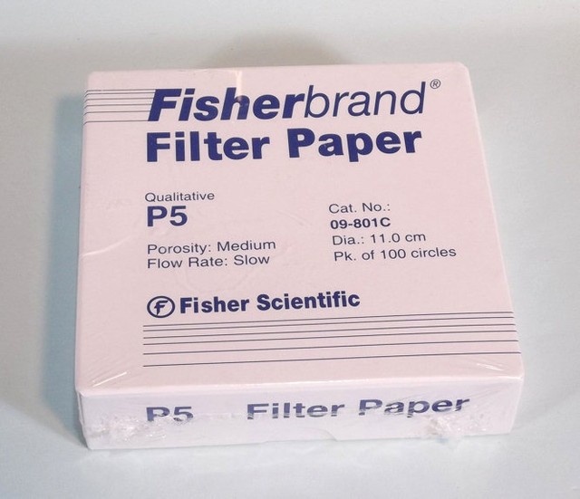 Fisherbrand Qualitative P5 Filter Paper 11 cm 100 Circles 09801C eBay