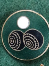 Vintage Enamel Bowling Bowls Club Badge Pin