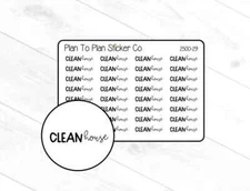 2500-29~~Clean House Script Planner Stickers.