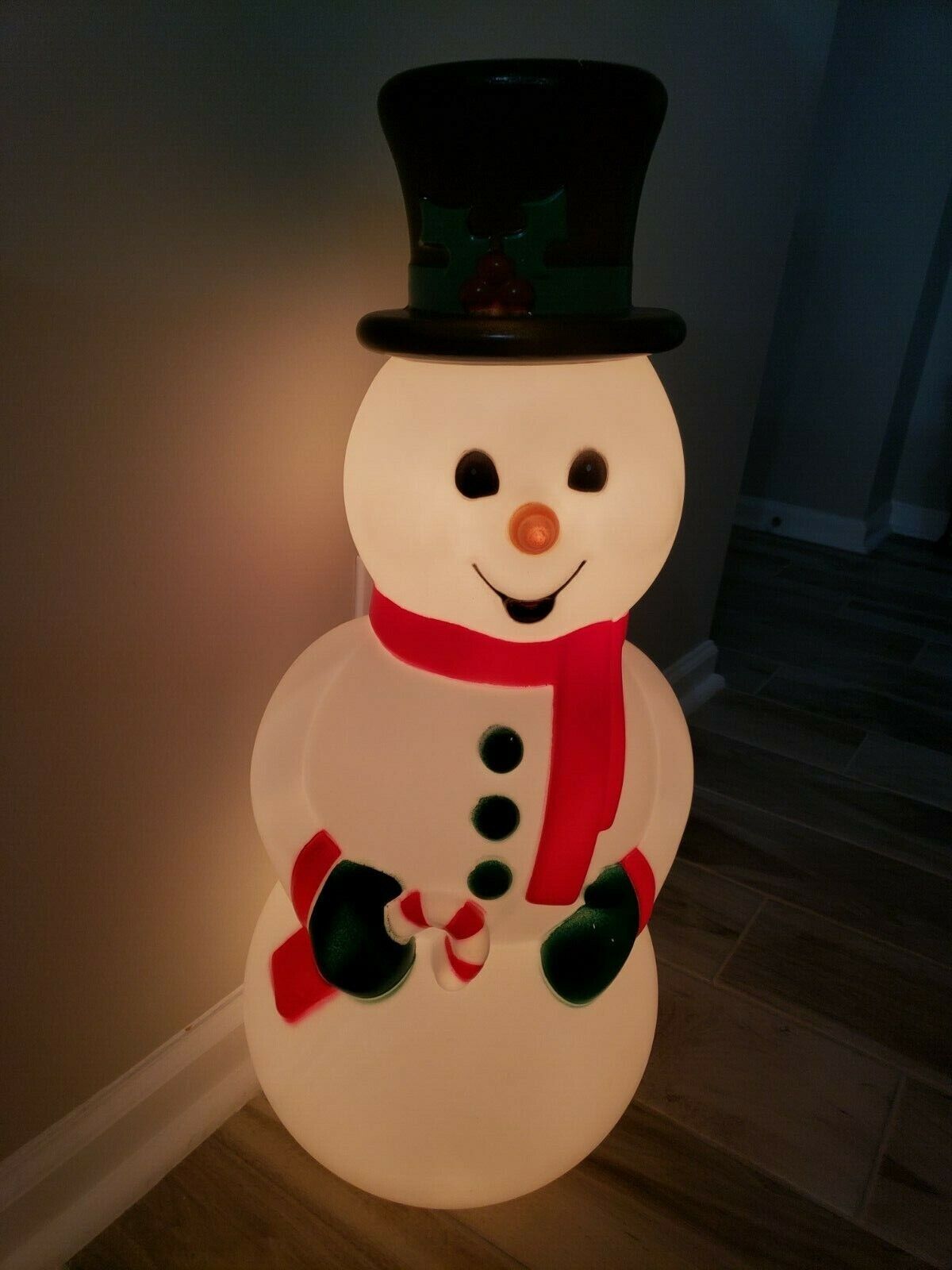NEW Snowman Lighted Blow Mold Christmas Decoration (29")