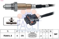Facet Lambdasonde Regelsonde Passend FüR Opel Astra H 1.6