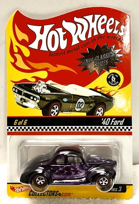 HOT WHEELS RLC NEO-CLASSICS SERIES 3 '40 FORD COUPE #6/6  #04201/10,500.  NM.