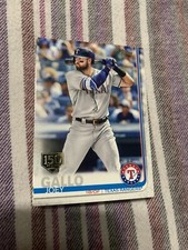 2019 Topps Series 1 150 Years gold stamp Joey Gallo #112 Texas Rangers