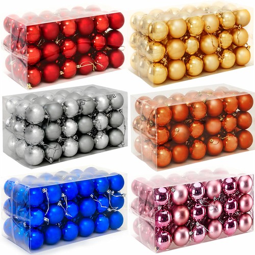 Casaria Weihnachtskugeln 24-tlg. - 6 Cm Bruchsicher In Weiß