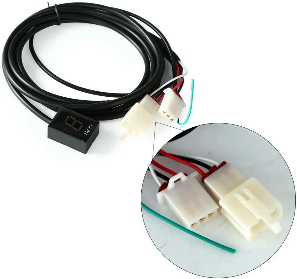 Indicador de engrenagem LED vermelho motocicleta para Honda CBR600 CBR1100XX 600F3 CB600 CBF600 - Imagem 3 de 4