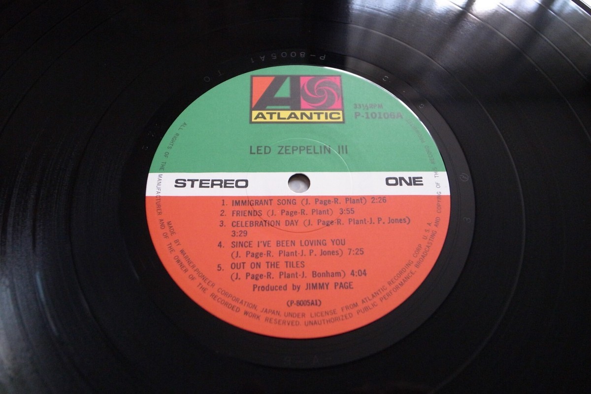 Led Zeppelin ‎– Led Zeppelin III JAPAN 1976 w/ Poster NEAR MINT LP