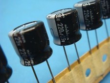  25 NICHICON URS1E221MNA 220uF 25V 85 C 20 RADIAL SMALL ELECTROLYTIC CAPACITOR