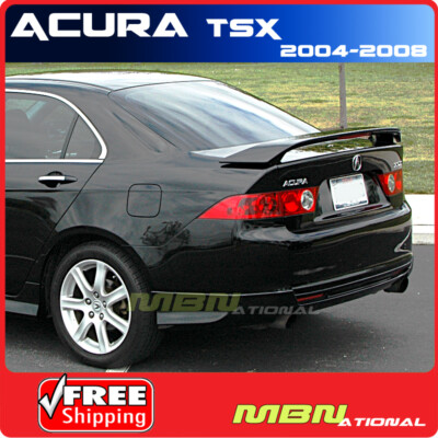 04-08 For Acura TSX Rear Trunk Spoiler Painted ABS B536P ROYAL BLUE PEARL