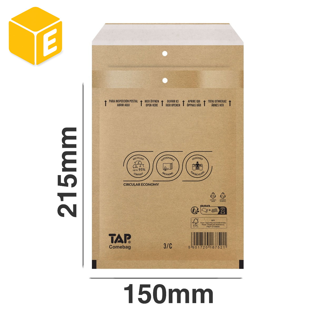 TAP SOBRES ACOLCHADOS Nº3/D Y Nº4/C EMBALAJES ENVIO BOLSAS BURBUJA ACOLCHADAS