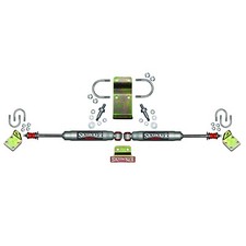 Skyjacker Silver 9000 High Clearance Dual Steering Stabilizer For Wrangler Jk