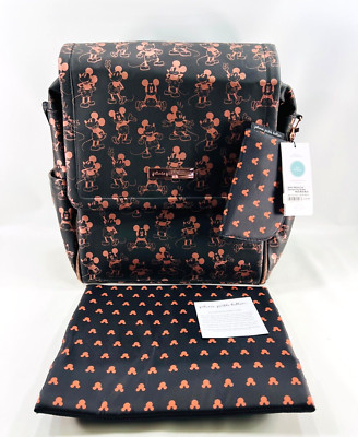 Petunia Pickle Bottom Boxy Backpack Diaper Bag Metallic Mickey Mouse New /Tags