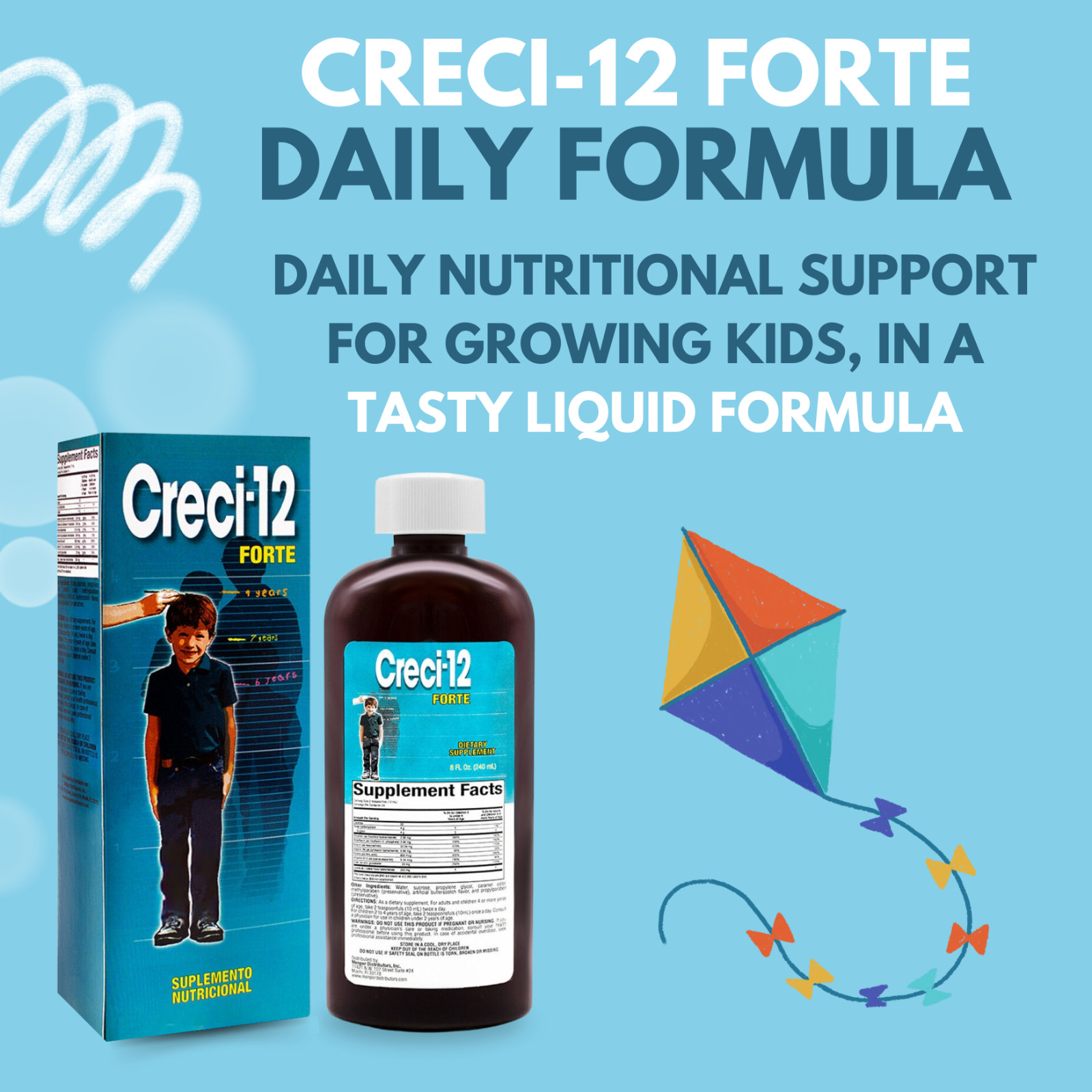 Menper Creci-12 Forte Nutritional Supplement for Children - 8 fl oz