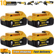 NEW PACK For DeWalt 20V 20 Volt Max 8.0AH Lithium Ion Battery DCB206-2 DCB200-2