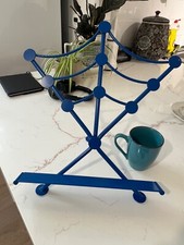 Book stand / table top lectern blue powder coated steel.