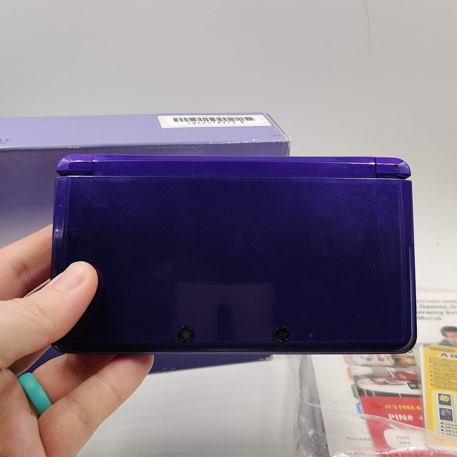 N3DSC Nintendo 3DS Midnight Purple IN BOX MATCHING SERIAL NUMBERS