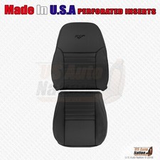 Driver Bottom Top Perforated Leather Cover Black For 2003 2004 Ford Mustang Gt Driver Bottom Top Perforated Leather Cover Black For 2003 2004 Ford Mustang Gt