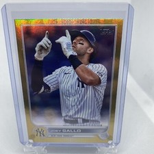 2022 TOPPS Series 1 Baseball Joey Gallo base GOLD Foil/HOLO card # 322