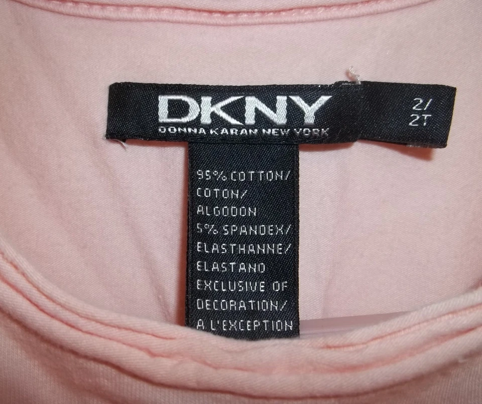 Toddler Girls DKNY~PEACH DRESS~size 2T~NEW~TIERED Lace & Ruffles~PARTY Dressy - Image 3 of 4