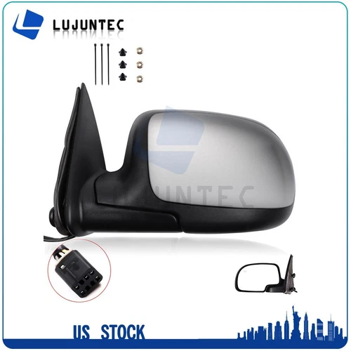 For 1999-02 Silverado Sierra Power Manual Fold Chrome Driver Side Heated Mirror
