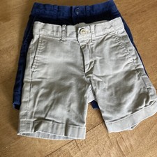 Boys J Crew Crewcuts Lot Of 2 Chino Shorts Size 4 Navy And Khaki
