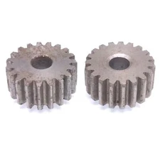 2pcs 1 Mod 20T Spur Gear 45# Steel Motor Pinion Gear Thickness 10mm
