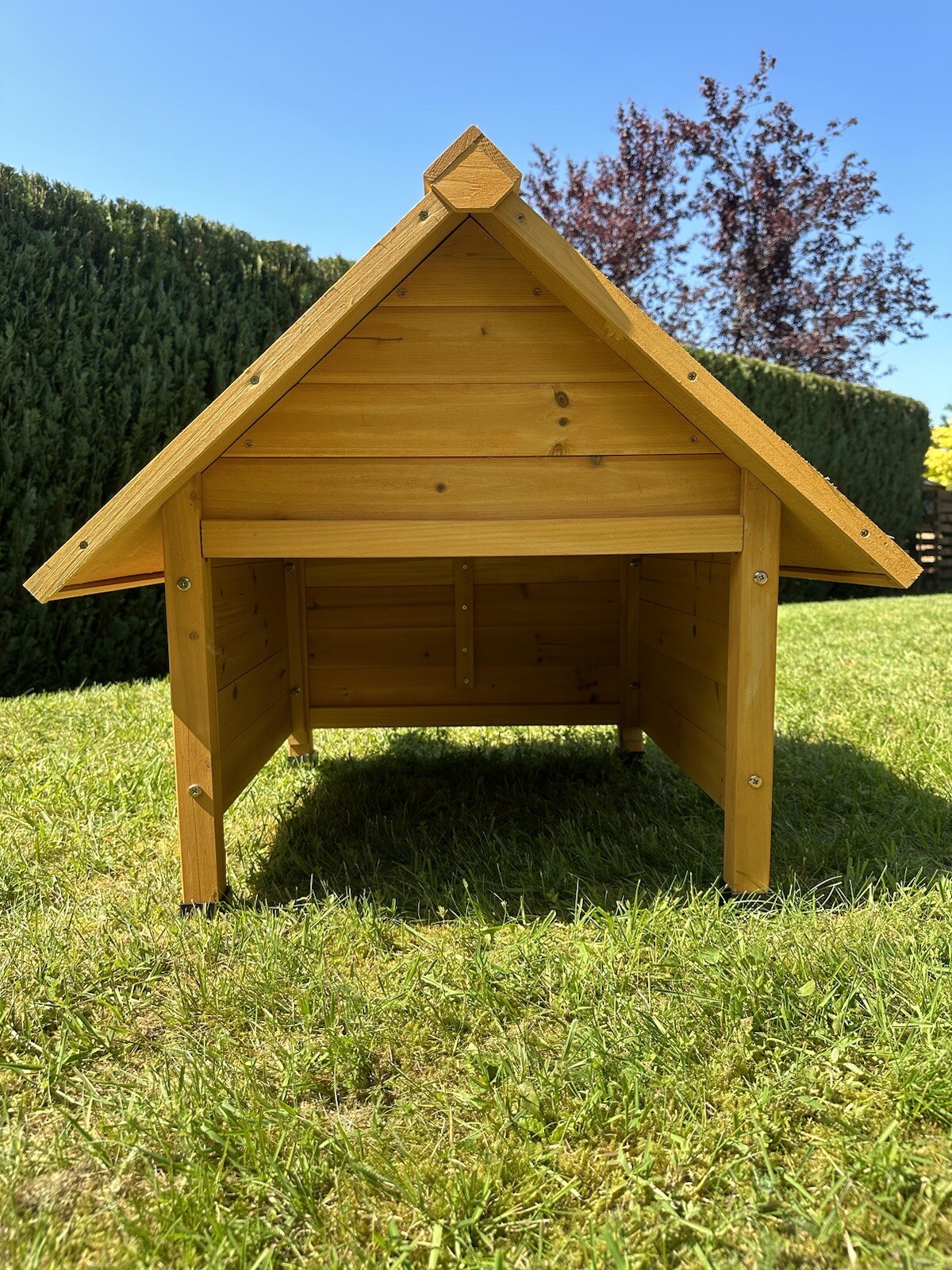 Holzgarage für Rasenmäher Roboter Mähroboter Garage