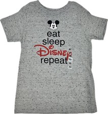 Disney Store Kids Grey Short Sleeve Polyester Mickey Icon Speckled T Shirt XS 4