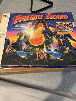 1986 Fireball Island Game by Milton Bradley Complete in Very Good