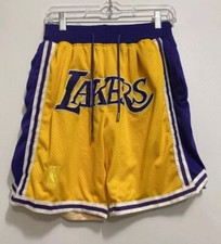 VINTAGE Just Don Los Angeles Lakers 1996-97 Shorts Men's Size Small MADE IN USA