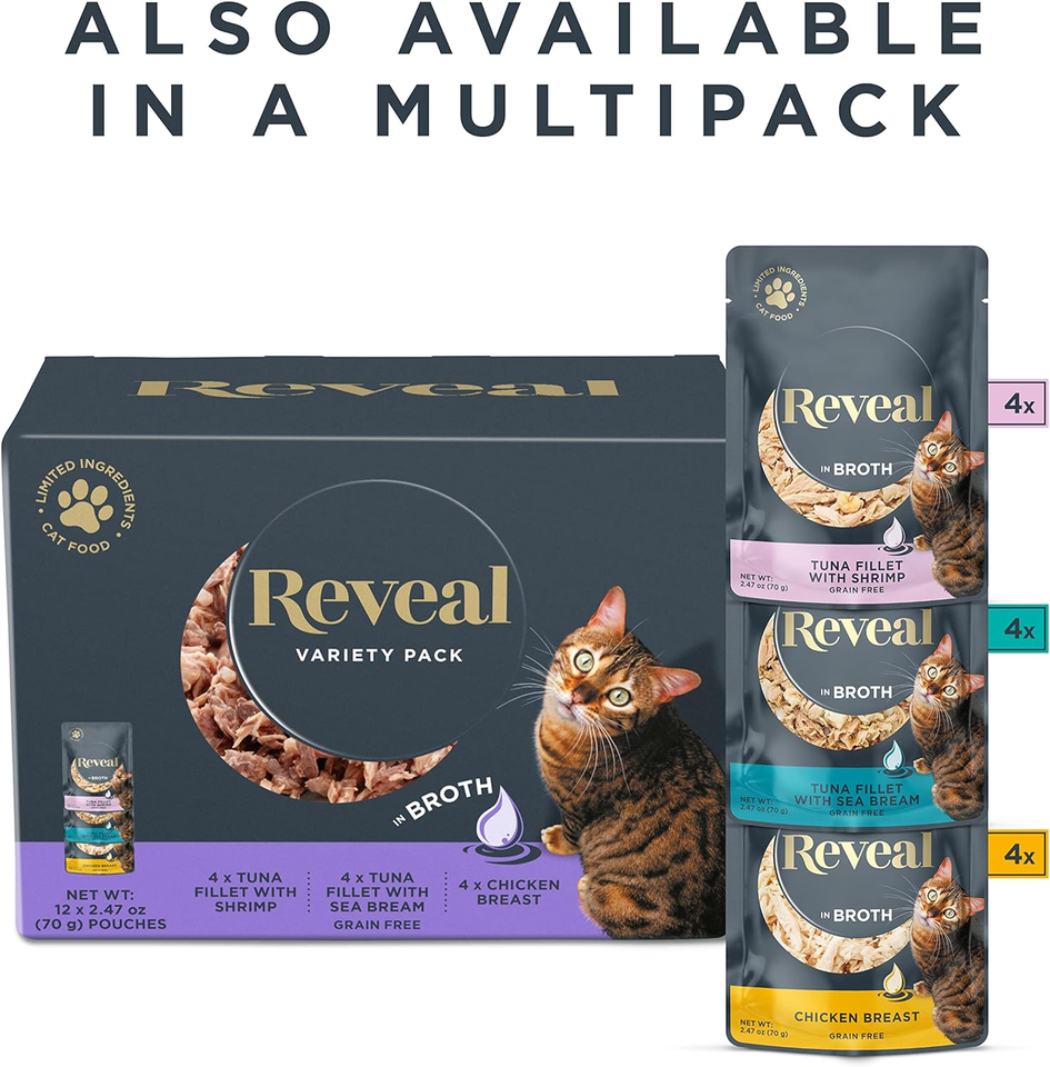 Reveal Natural Wet Cat Food, 12 Pack, Limited Ingredient Wet Cat Food