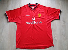 Vintage Manchester United 2000/2002 Home Football Soccer Jersey Shirt Trikot L