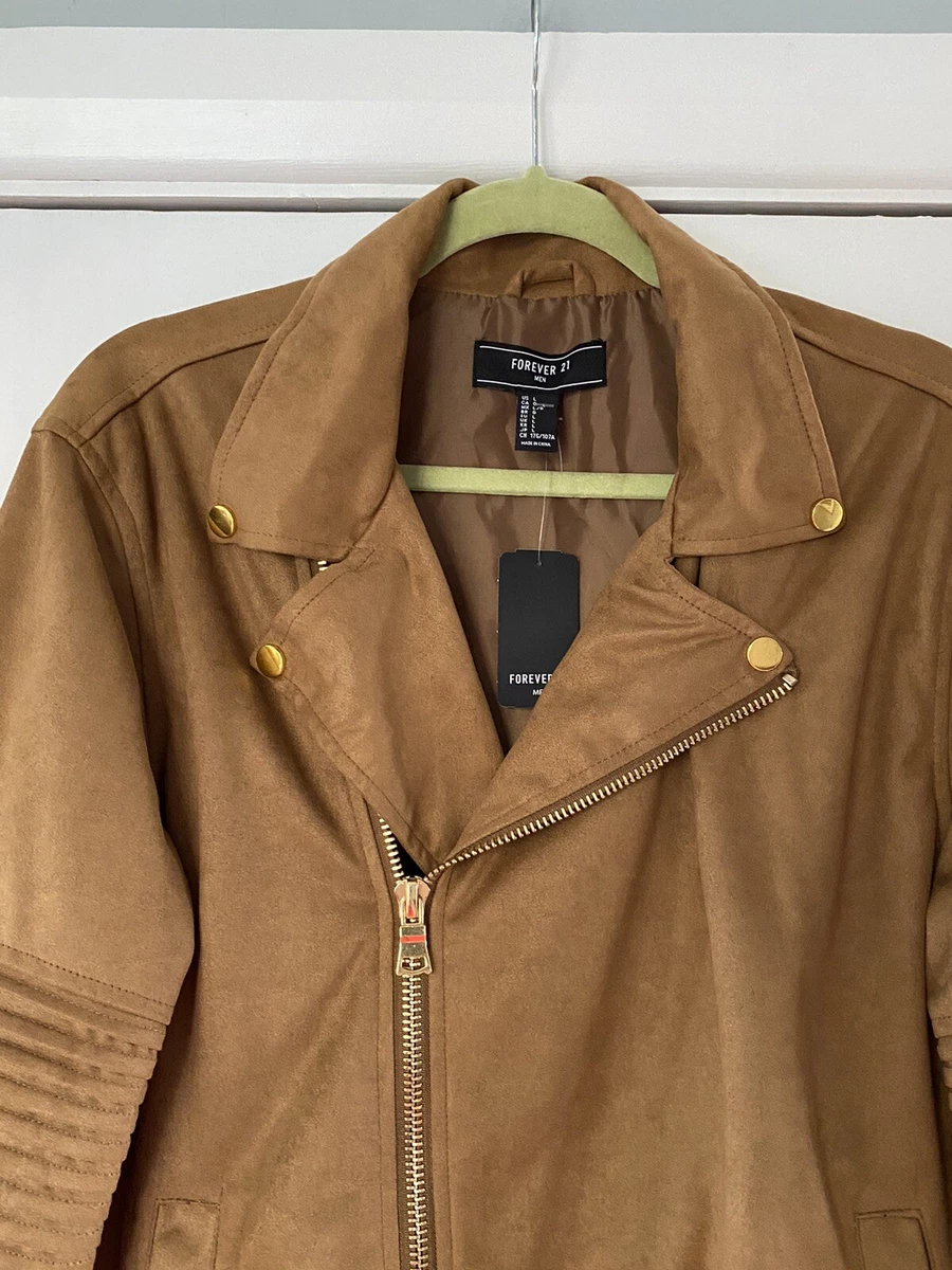Faux suede moto clearance jacket forever 21
