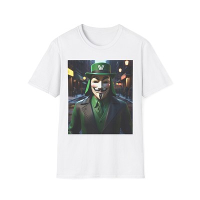 V for Vendetta Inspired Unisex Softstyle T-Shirt, Casual Wear, funny Gift 