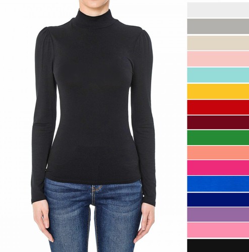 Women's Turtleneck Long Sleeve Shirt 