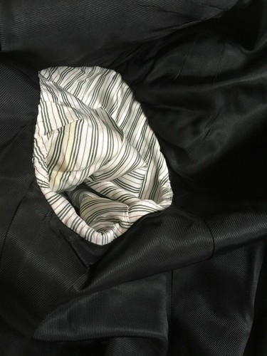BURBERRY London Black 100% Wool Blazer Jacket Men's Size 42 Long Vintage - 第 8/12 張圖片