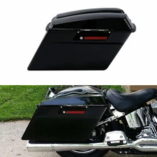 Vivid Black Hard Saddlebags Bags Fit For Harley Touring Street Glide 1994-2013