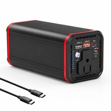 Portable Laptop station for 27000mAh 98Wh, Power Bank with AC Outlet 65W PD F...