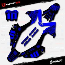 Black & Blue Smokin Racing Graphics kit fits Honda CRF110 2013-2018 Decal 13-18