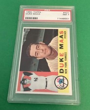 1960 Topps #421 DUKE MAAS NEW YORK YANKEES PSA 7 NM