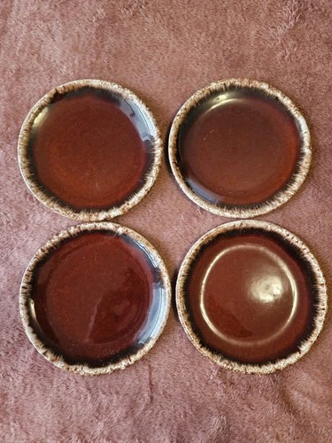 4 Vintage Hull 6 Inch Plates