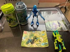 Lot 2 set Lego  bionicle Swamp 8509 with cannister and manual Toa Mata Gali 8533
