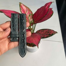 Cinturino orologio vera pelle misura 21/20mm verde