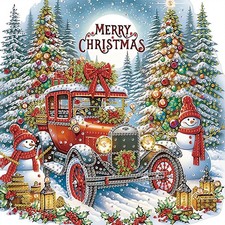 Diamond Painting Kits for Adults Snowman, 5D Special Shape Diamond Art Kits