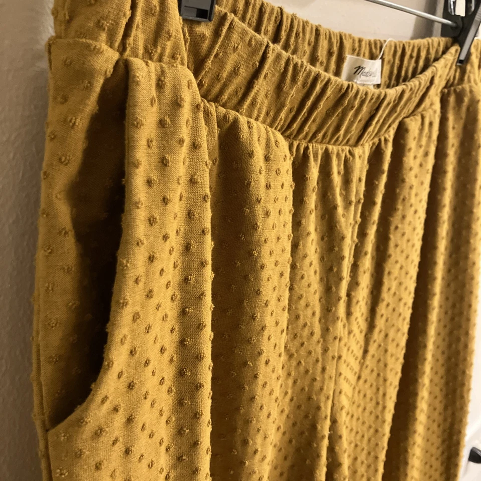 Madewell Stretch Pants With Embroidered Dots Size M - Image 4 of 4