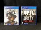Lot of 2 Call of Duty PS4 Games: Black Ops Cold War & Vanguard