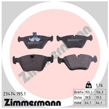 Zimmermann Bremsbelagsatz Bremsklötze vorne 34112282995 SFP000040 | 23426736