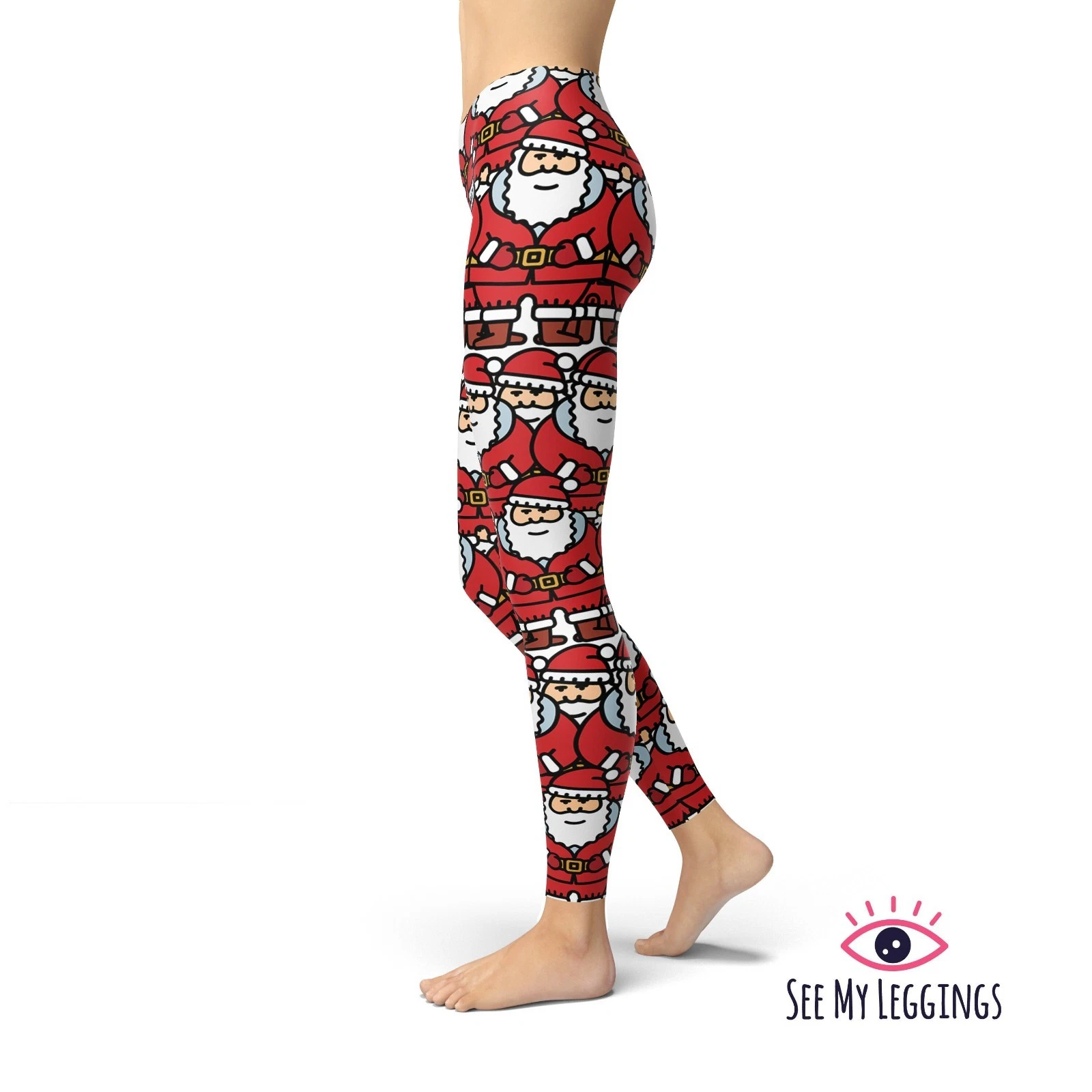 Christmas Leggings, Printed Leggings, Leggings, Christmas Yoga Pants