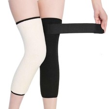 Men Thick Wool Leg Warmers Winter Thermal Fleece Inner Rheumatic Arthritis Kn...